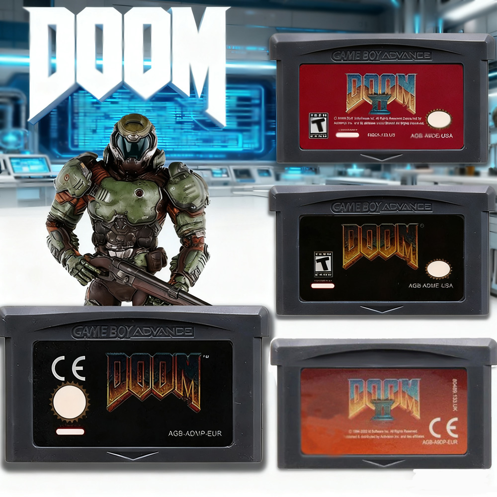 Retro Game Card - Игровая карта DOOM Series 32 Bit