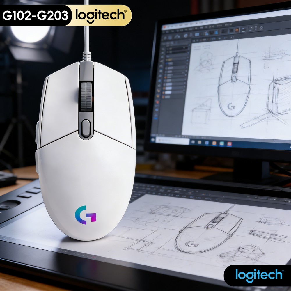 Logitech Mouse G203 - Оригинальная мышь Logitech G203 Prodigy Series,