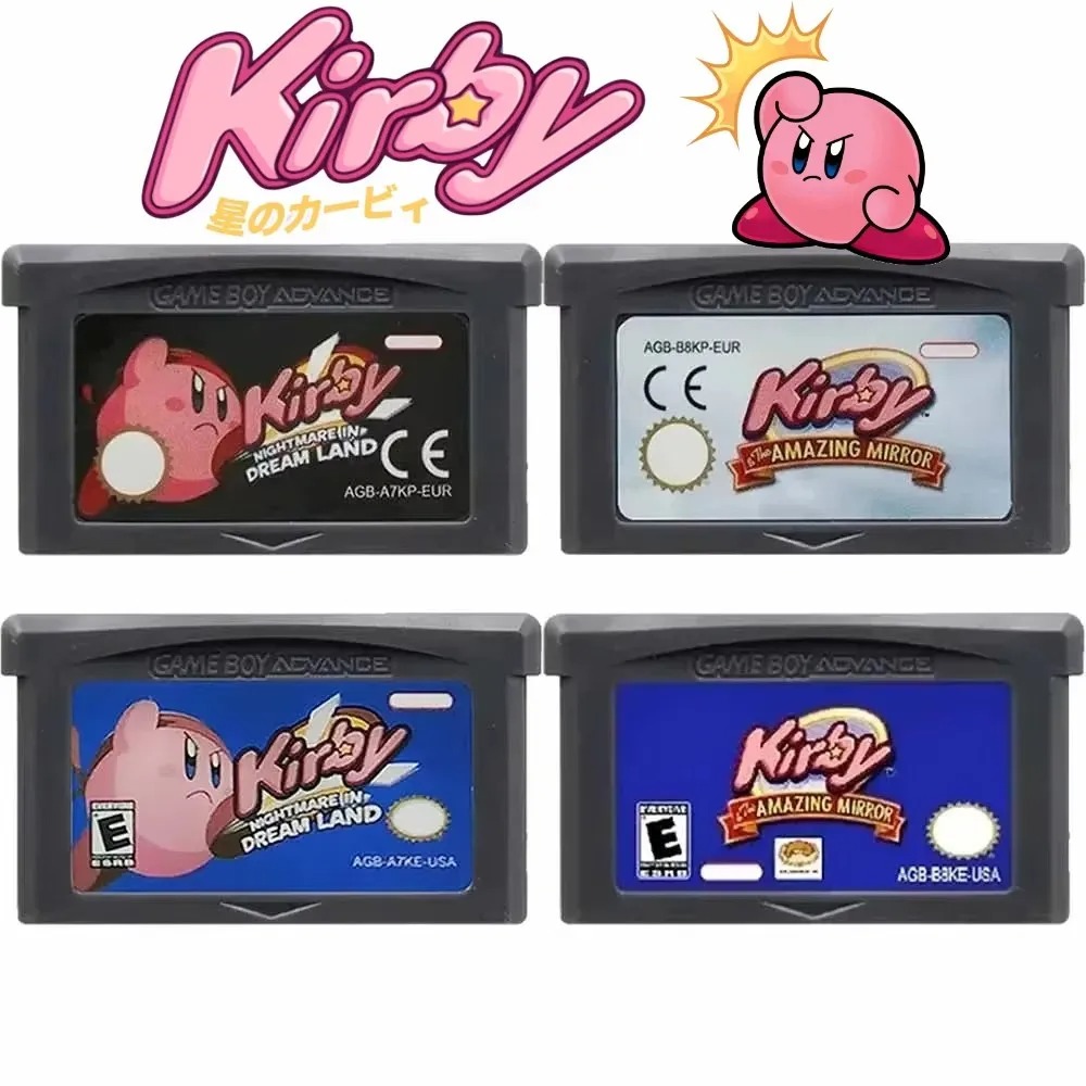 Retro Game Card - Игровая карта с игрой Kirby для