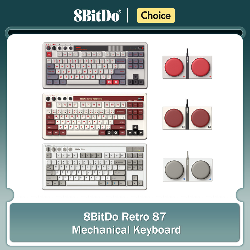 Retro Gaming Windows - Механическая клавиатура в стиле ретро 8Bitdo,