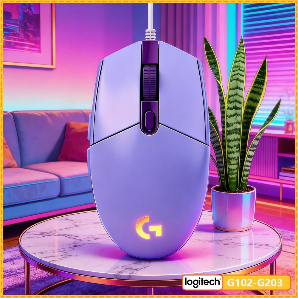 Logitech Mouse G203 - Игровая мышь Logitech G203, 8000 DPI,