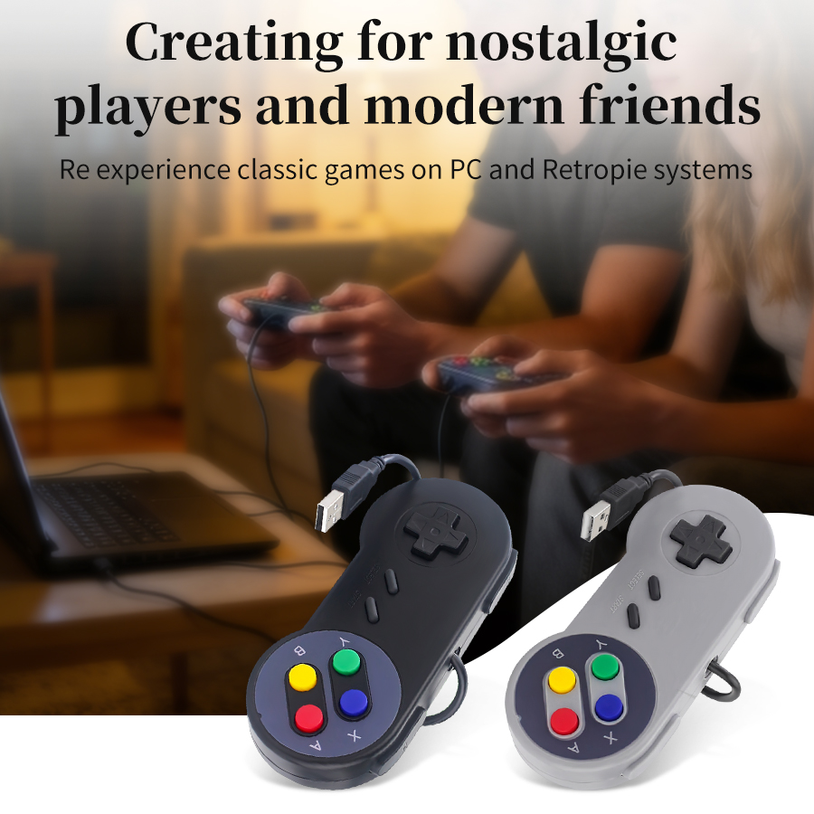 Retro Gaming Windows - USB-геймпад в ретро-стиле для ПК, NESPi,