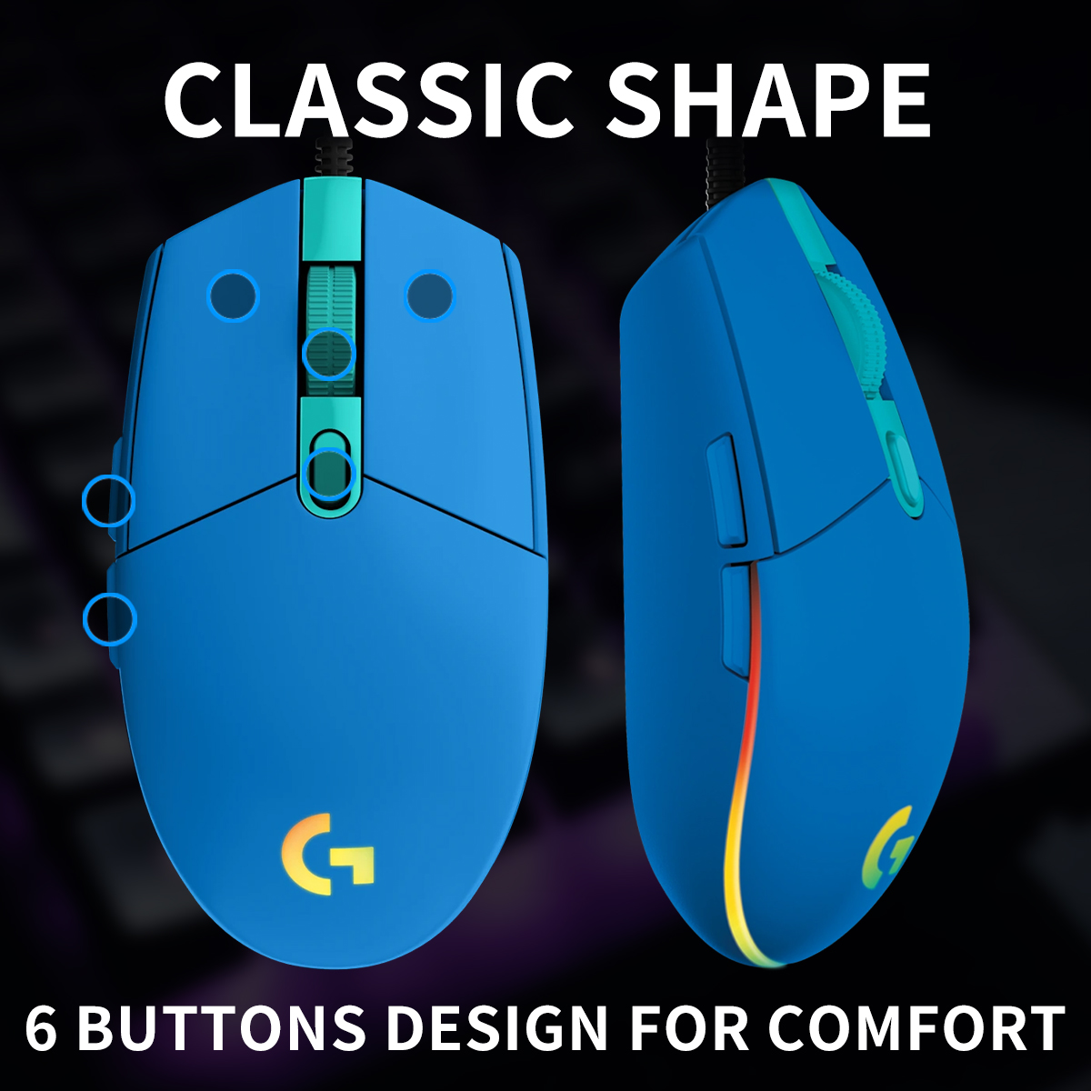 Проводная игровая мышь Logitec – обзор и цена Logitech Mouse G203